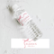Personalized Pink Bow Tie Wedding Water Bottle Label Princess Bridal Shower Bottle Stickers Baby Shower Children Birthday Decor