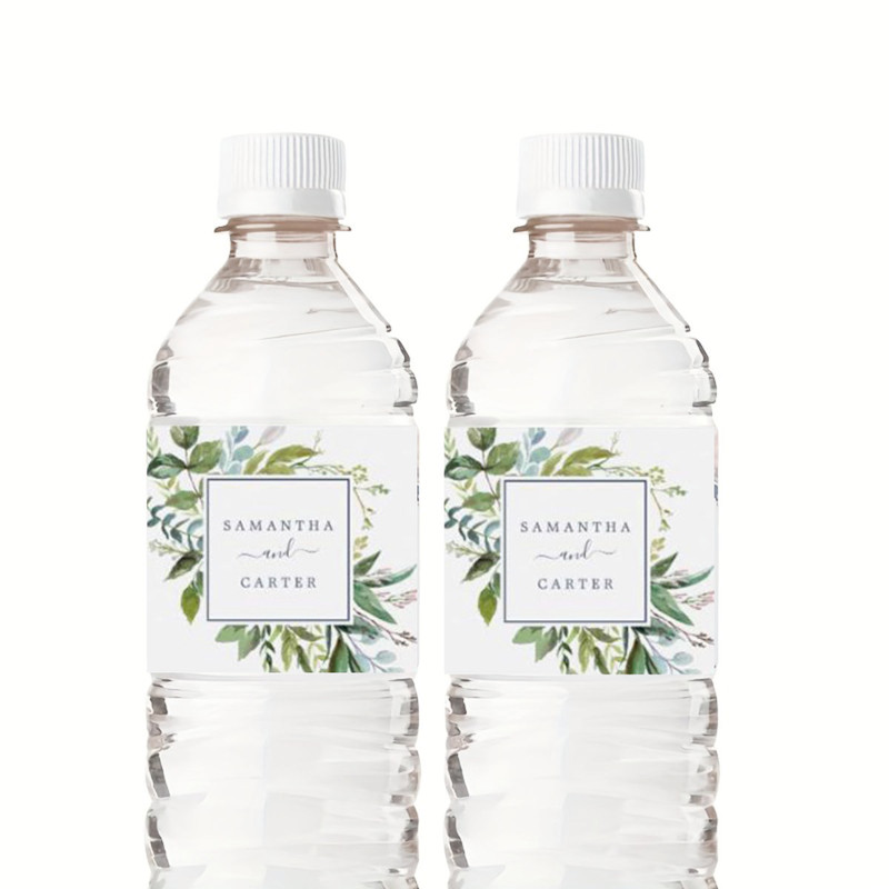Custom Water Bottle Labels Stickers Self Adhesive Candy Wrap Bridal Shower Decor Personalized Text