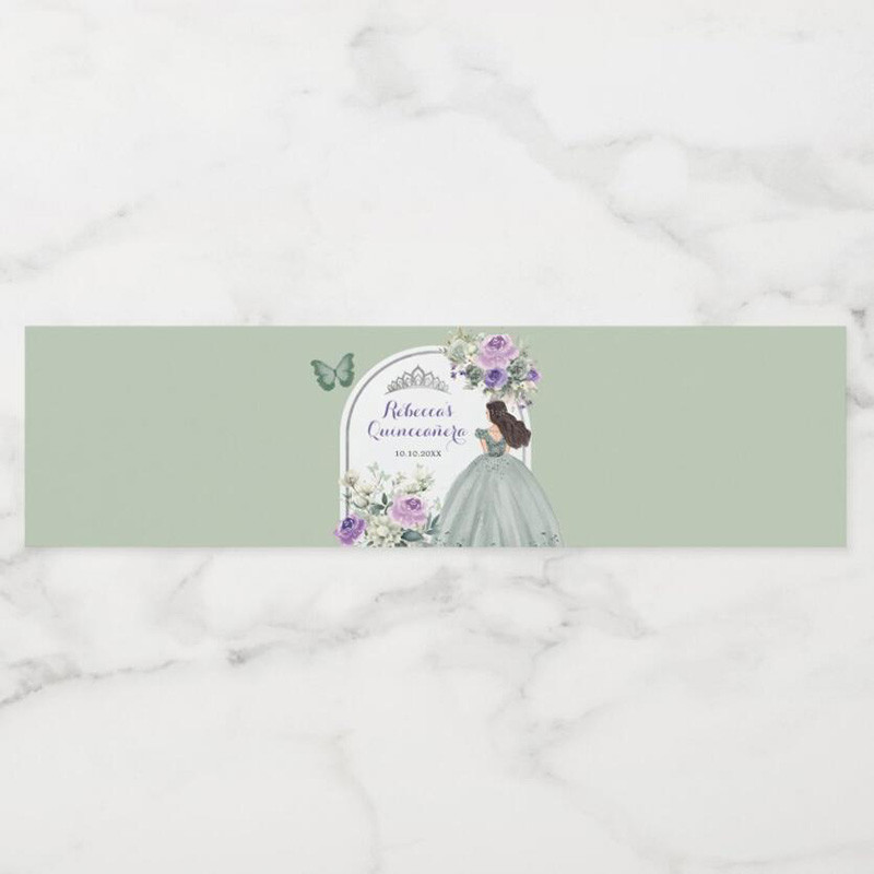 Custom Water Bottle Labels Stickers Self Adhesive Candy Wrap Bridal Shower Decor Personalized Text
