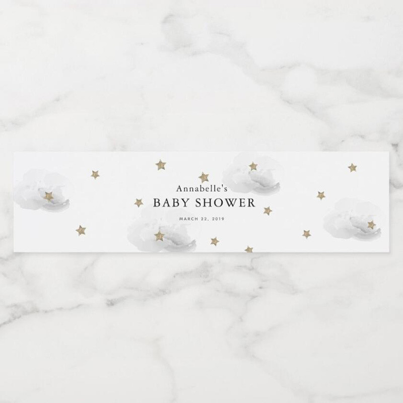 Custom Water Bottle Labels Stickers Self Adhesive Candy Wrap Bridal Shower Decor Personalized Text