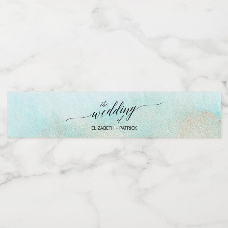 Custom Water Bottle Labels Stickers Self Adhesive Candy Wrap Bridal Shower Decor Personalized Text