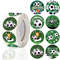 Green Soccer Stickers Football Themed Paper Sticker for Boys Birthday Baby Shower Party Decor Supplies Sports Decor