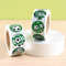 Green Soccer Stickers Football Themed Paper Sticker for Boys Birthday Baby Shower Party Decor Supplies Sports Decor