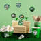 Green Soccer Stickers Football Themed Paper Sticker for Boys Birthday Baby Shower Party Decor Supplies Sports Decor