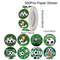 Green Soccer Stickers Football Themed Paper Sticker for Boys Birthday Baby Shower Party Decor Supplies Sports Decor