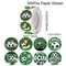 Green Soccer Stickers Football Themed Paper Sticker for Boys Birthday Baby Shower Party Decor Supplies Sports Decor
