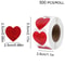 Red Heart Valentines Gift, Love Heart Shaped Sticker, Stationery Stickers, Seal Labels For Weddingr