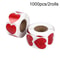 Red Heart Valentines Gift, Love Heart Shaped Sticker, Stationery Stickers, Seal Labels For Weddingr