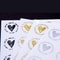 Clear Bronzing Heart Stickers 100 200PC, Gift Sealing Label, Colorful Wedding Invitation, Birthday Party Gathering Gift