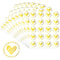 Clear Bronzing Heart Stickers 100 200PC, Gift Sealing Label, Colorful Wedding Invitation, Birthday Party Gathering Gift