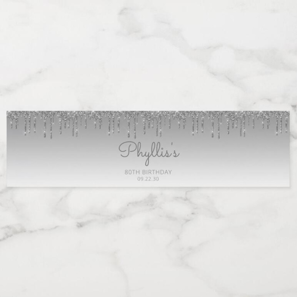 Personalized Bottle Labels, Custom Name Text Stickers, Water Bottle Stickers, Customized Celebration Labels