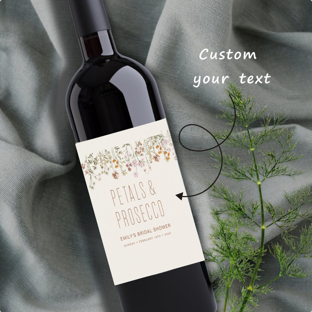 30Pcs Wine Labels, Photo Wine Label Template, Minimalist Wedding Favor, Custom Wine Label, Personalized Gift, Wine Gift Label