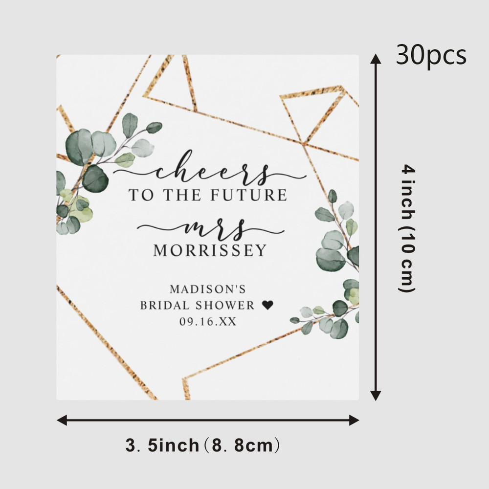 30Pcs Wine Labels, Photo Wine Label Template, Minimalist Wedding Favor, Custom Wine Label, Personalized Gift, Wine Gift Label