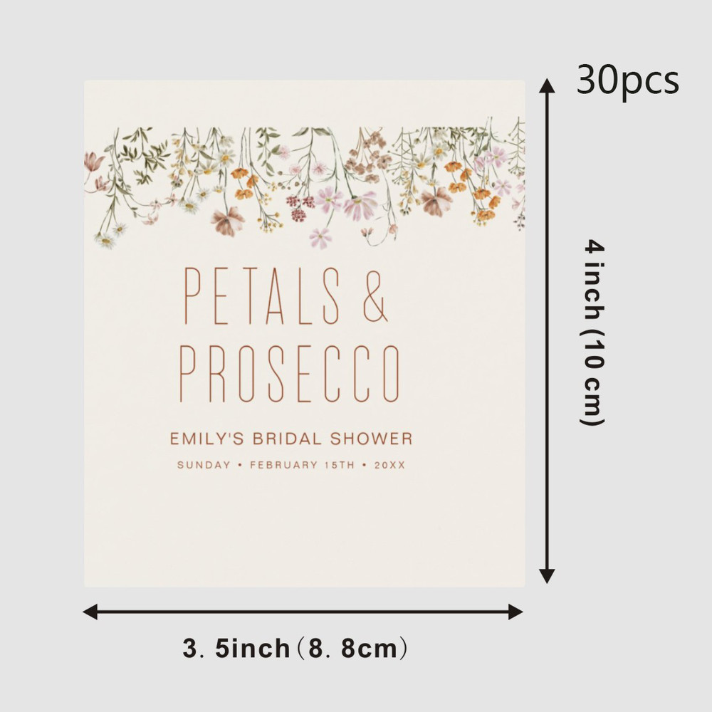 30Pcs Wine Labels, Photo Wine Label Template, Minimalist Wedding Favor, Custom Wine Label, Personalized Gift, Wine Gift Label