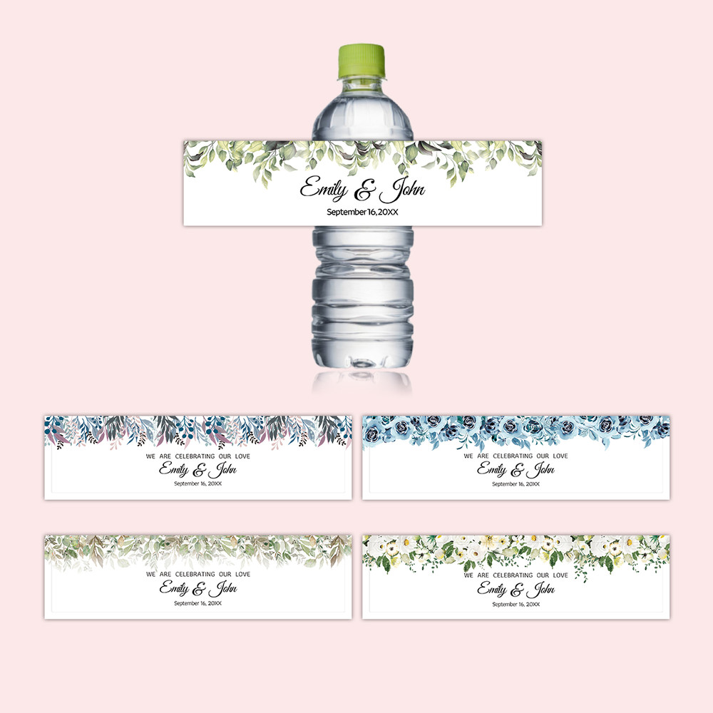 Personalized Water Bottle Stickers, Custom Celebration Labels, Customized Name Text Labels