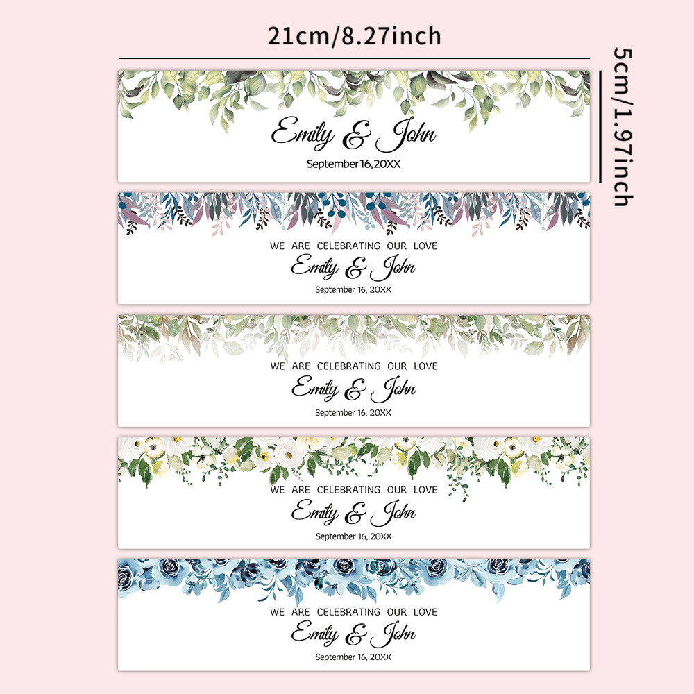 Personalized Water Bottle Stickers, Custom Celebration Labels, Customized Name Text Labels