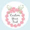 Custom Name Date Round Circle Stickers, Personalized Thank You Labels, Party Favors for Bridal Shower