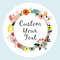 Custom Name Date Round Circle Stickers, Personalized Thank You Labels, Party Favors for Bridal Shower