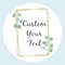 Custom Name Date Round Circle Stickers, Personalized Thank You Labels, Party Favors for Bridal Shower