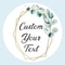 Custom Name Date Round Circle Stickers, Personalized Thank You Labels, Party Favors for Bridal Shower