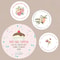 Wedding Sticker Custom Name Date, Personalized Round Circle Label Stickers, Thank You Stickers for Bridal Shower Favors