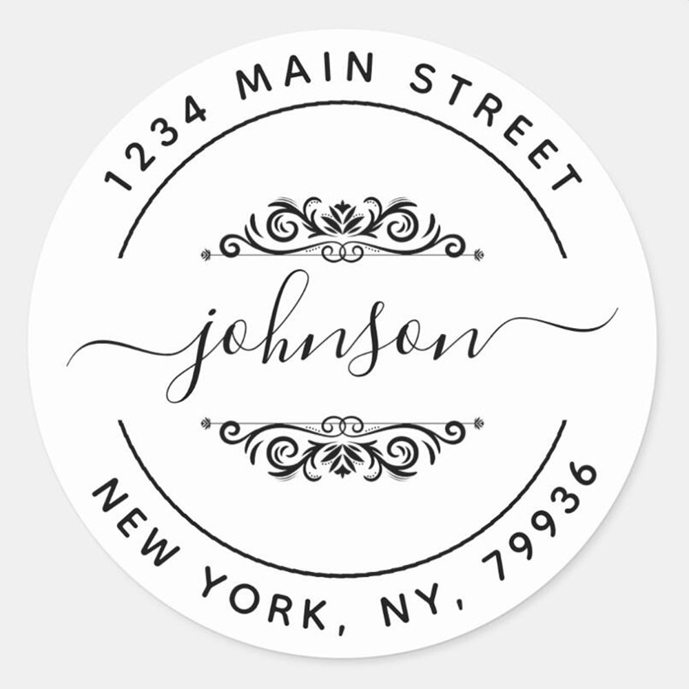 Wedding Sticker Custom Name Date, Personalized Round Circle Label Stickers, Thank You Stickers for Bridal Shower Favors