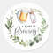 Wedding Sticker Custom Name Date, Personalized Round Circle Label Stickers, Thank You Stickers for Bridal Shower Favors