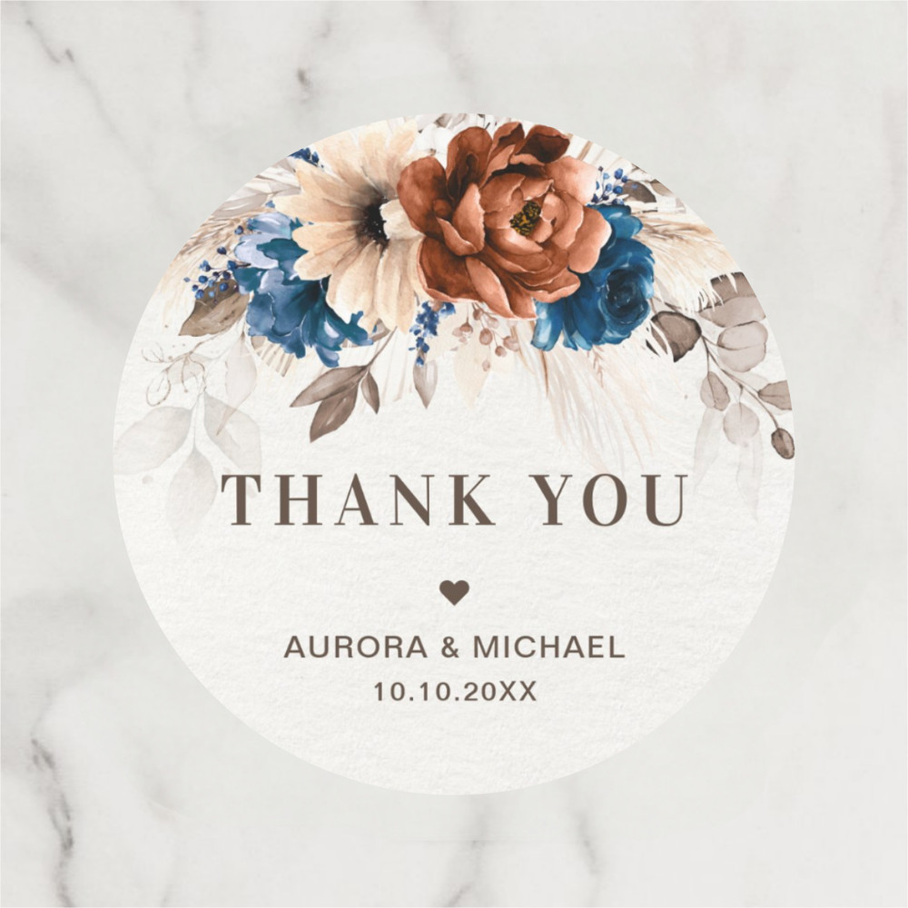 Customized gift labels with personalized stickers for weddings, birthdays, baptisms, parties, and other occasions