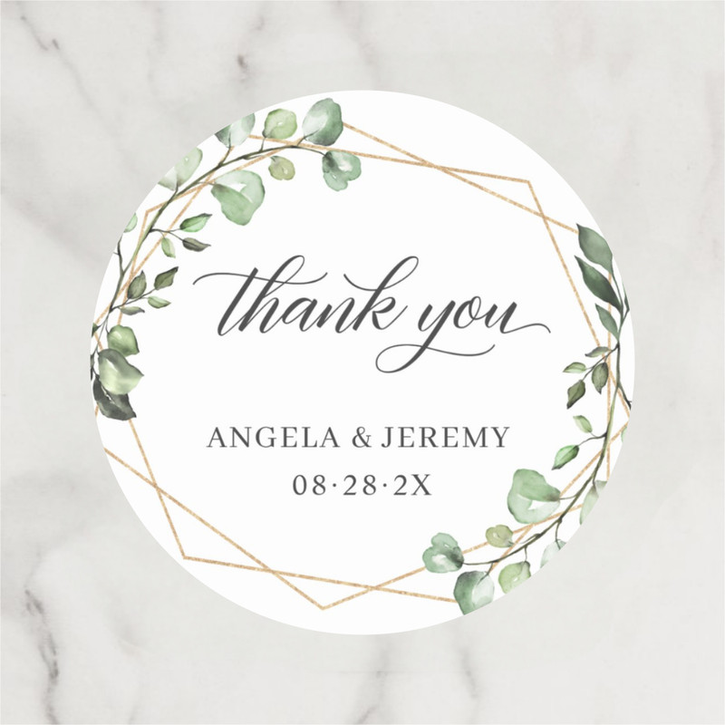 Customized gift labels with personalized stickers for weddings, birthdays, baptisms, parties, and other occasions