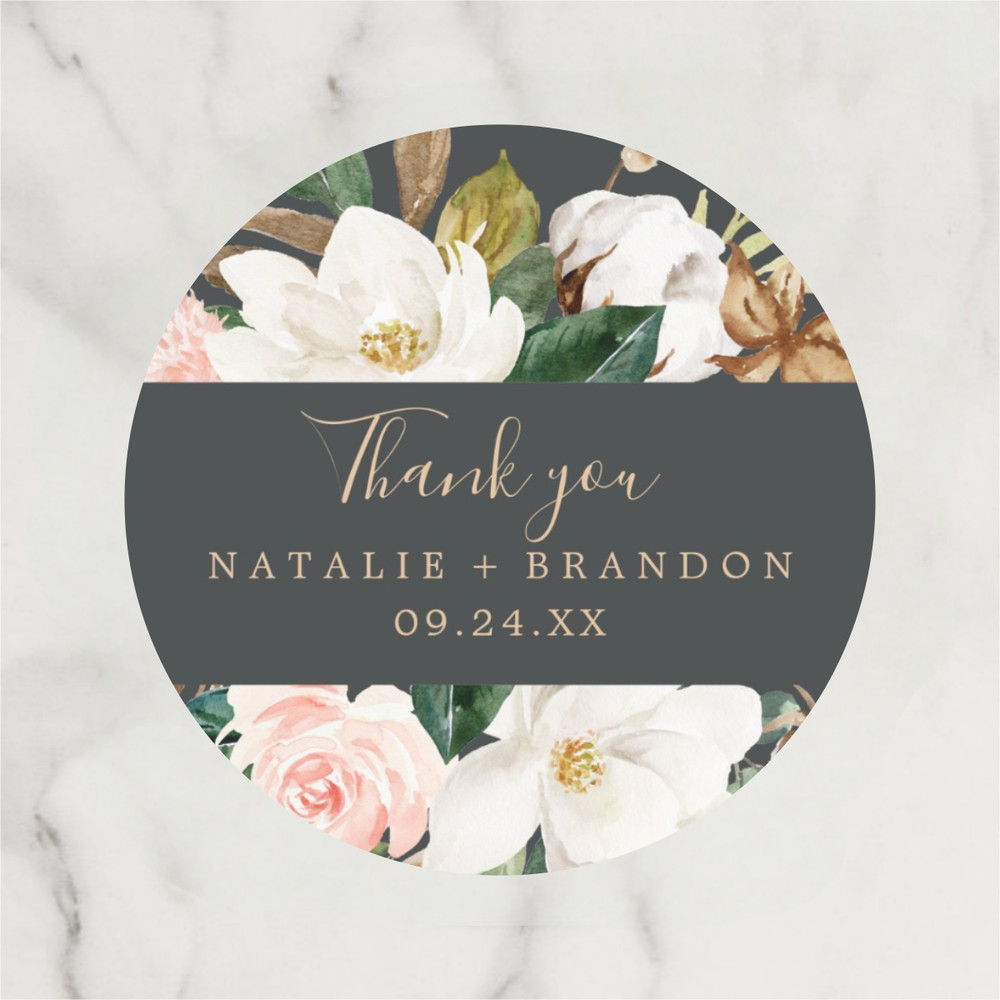 Customized gift labels with personalized stickers for weddings, birthdays, baptisms, parties, and other occasions