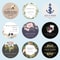 Personalized Round Circle Label Stickers Custom Name Date Thank You Stickers for Bridal Shower Party Favors