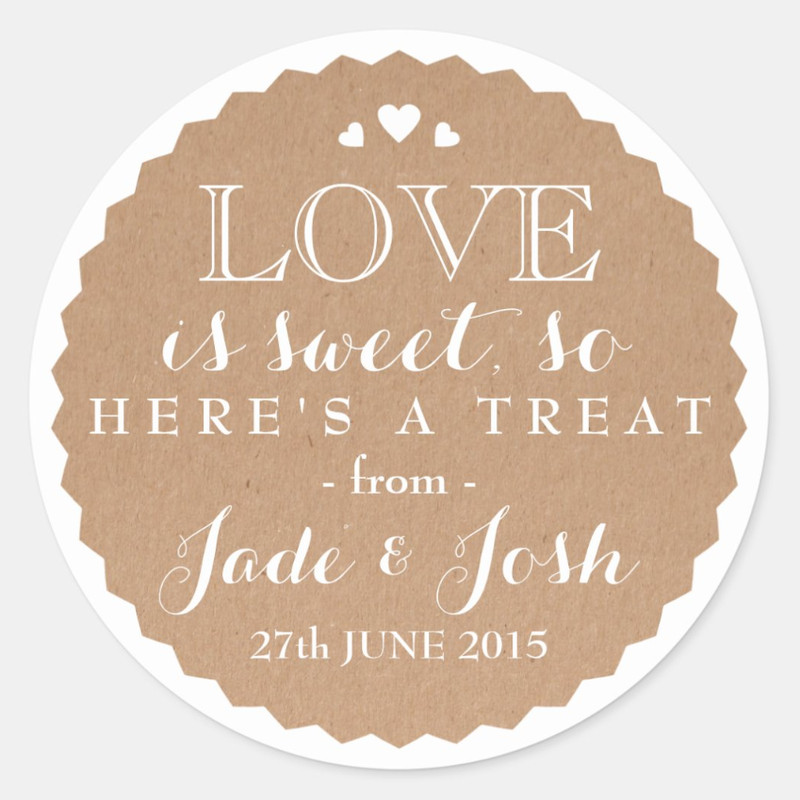 Personalized Round Circle Label Stickers Custom Name Date Thank You Stickers for Bridal Shower Party Favors