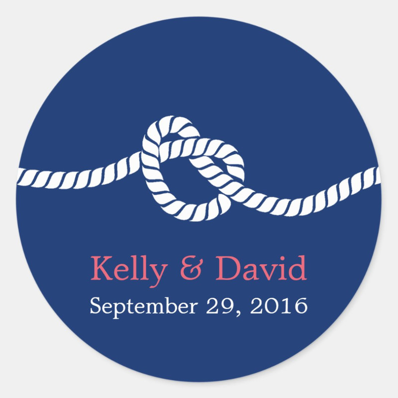 Personalized Round Circle Label Stickers Custom Name Date Thank You Stickers for Bridal Shower Party Favors