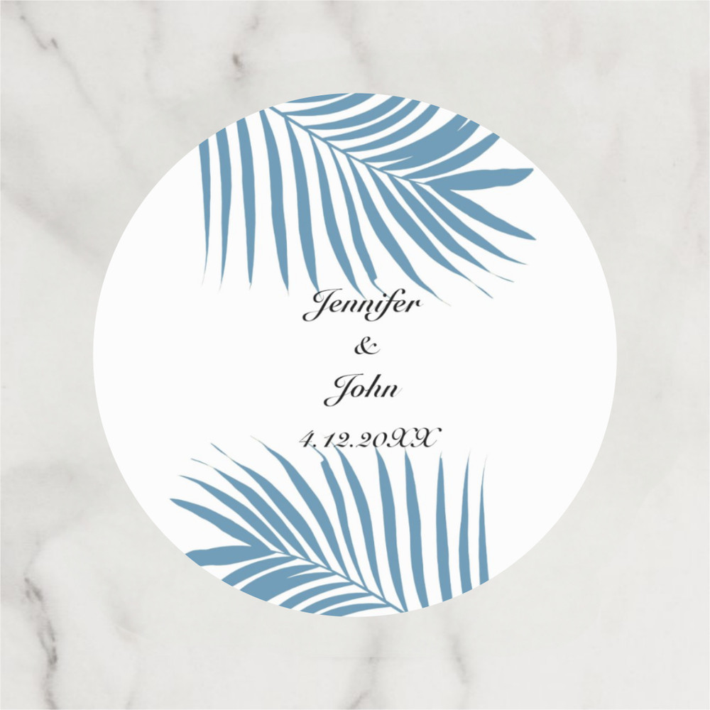 Custom Wedding Circular Stickers, Personalized Wedding Stickers, Customized Gift Labels, Birthday Gift Labels