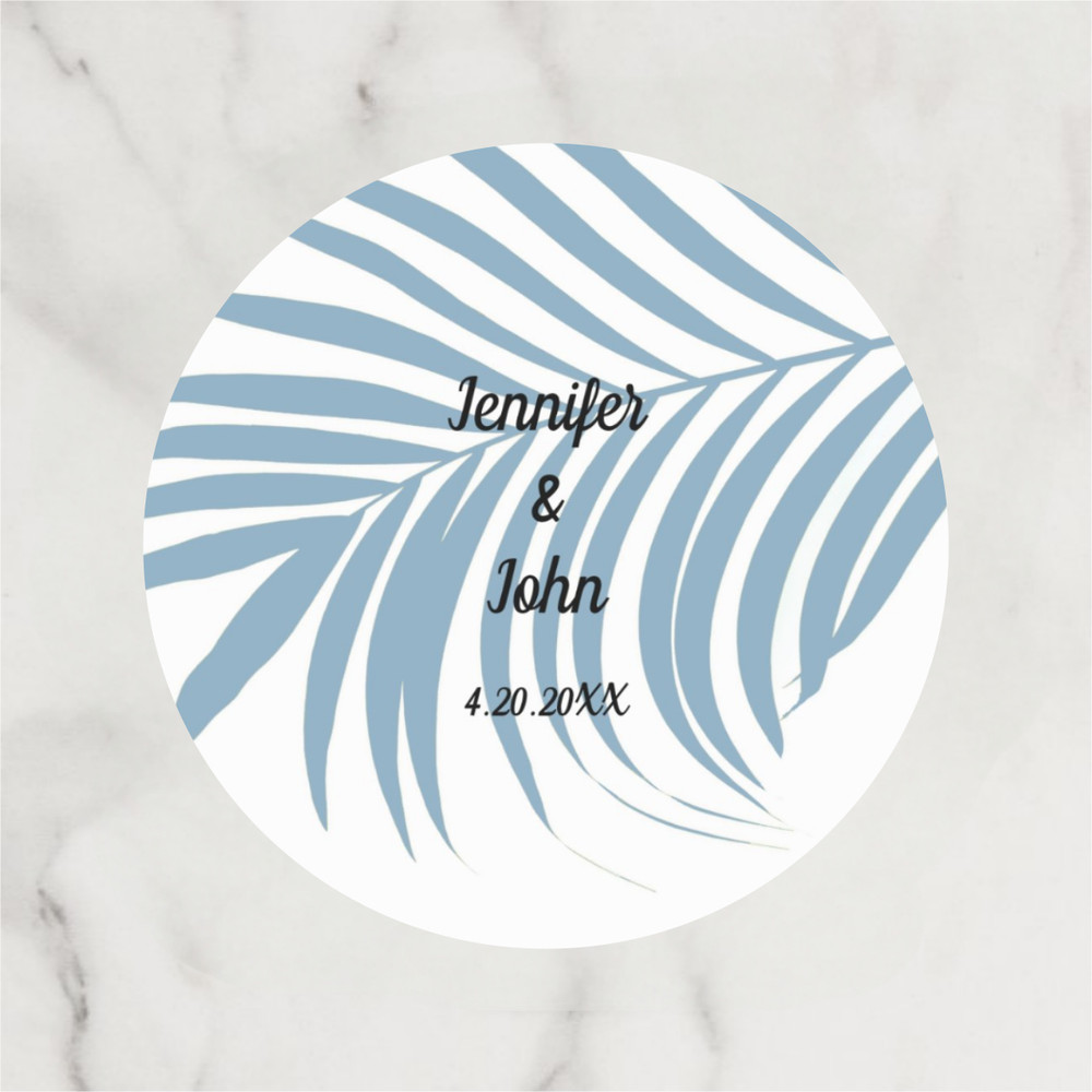 Custom Wedding Circular Stickers, Personalized Wedding Stickers, Customized Gift Labels, Birthday Gift Labels