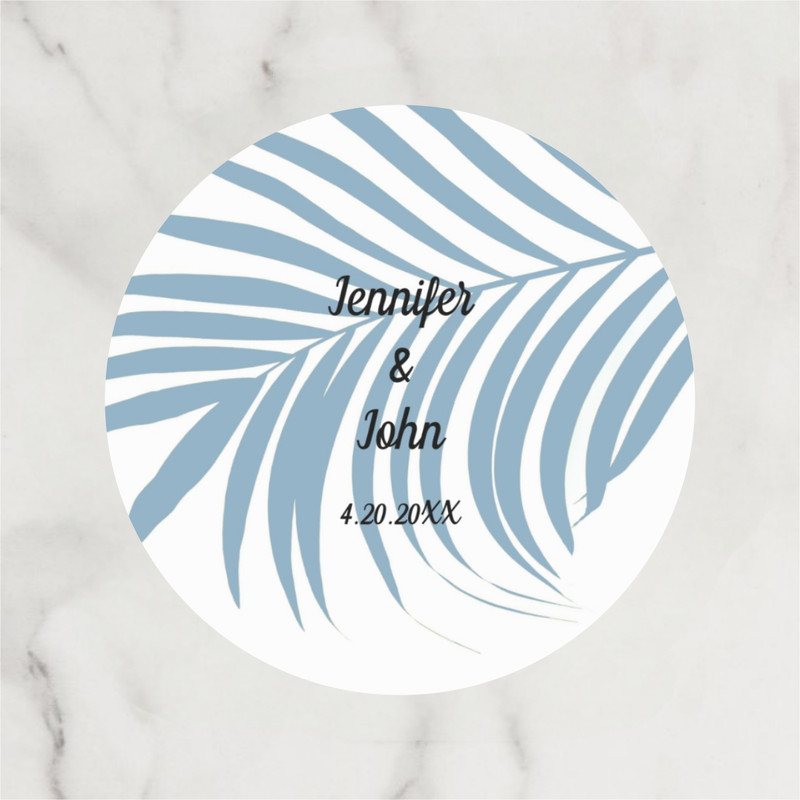 Custom Wedding Circular Stickers, Personalized Wedding Stickers, Customized Gift Labels, Birthday Gift Labels