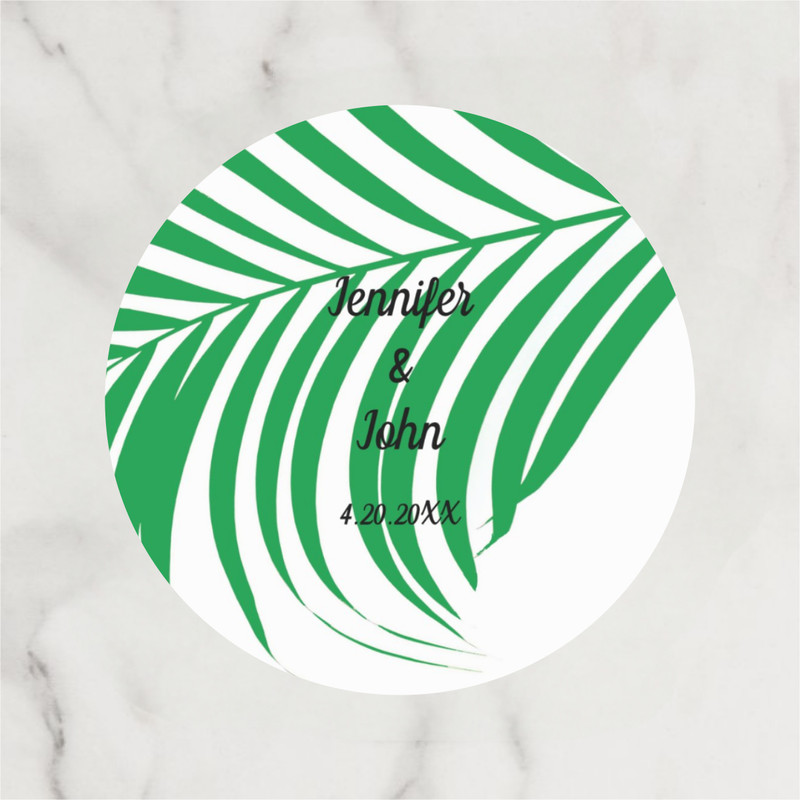 Custom Wedding Circular Stickers, Personalized Wedding Stickers, Customized Gift Labels, Birthday Gift Labels