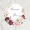 Custom Name, Personalized Round Circle, Date Thank You Stickers, Bridal Shower Party Favors