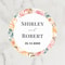 Custom Name, Personalized Round Circle, Date Thank You Stickers, Bridal Shower Party Favors