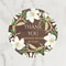 Custom Name, Personalized Round Circle, Date Thank You Stickers, Bridal Shower Party Favors
