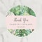 Custom Name, Personalized Round Circle, Date Thank You Stickers, Bridal Shower Party Favors