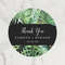 Custom Name, Personalized Round Circle, Date Thank You Stickers, Bridal Shower Party Favors