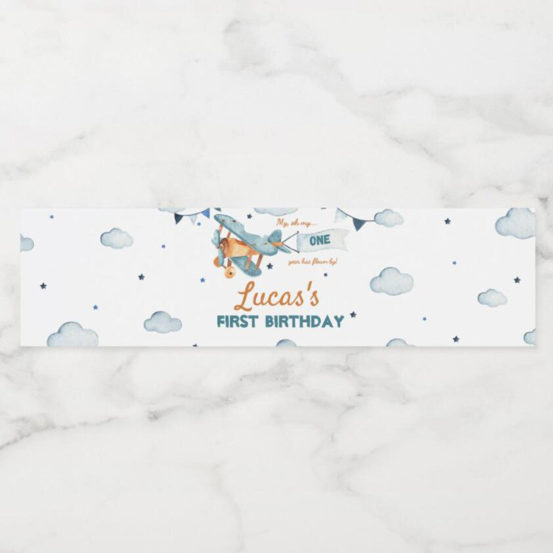 Personalized Wedding, Custom Water Bottle Labels, Stickers, Birthday, Anniversary, Party, Communion, Baptism, Waterproof