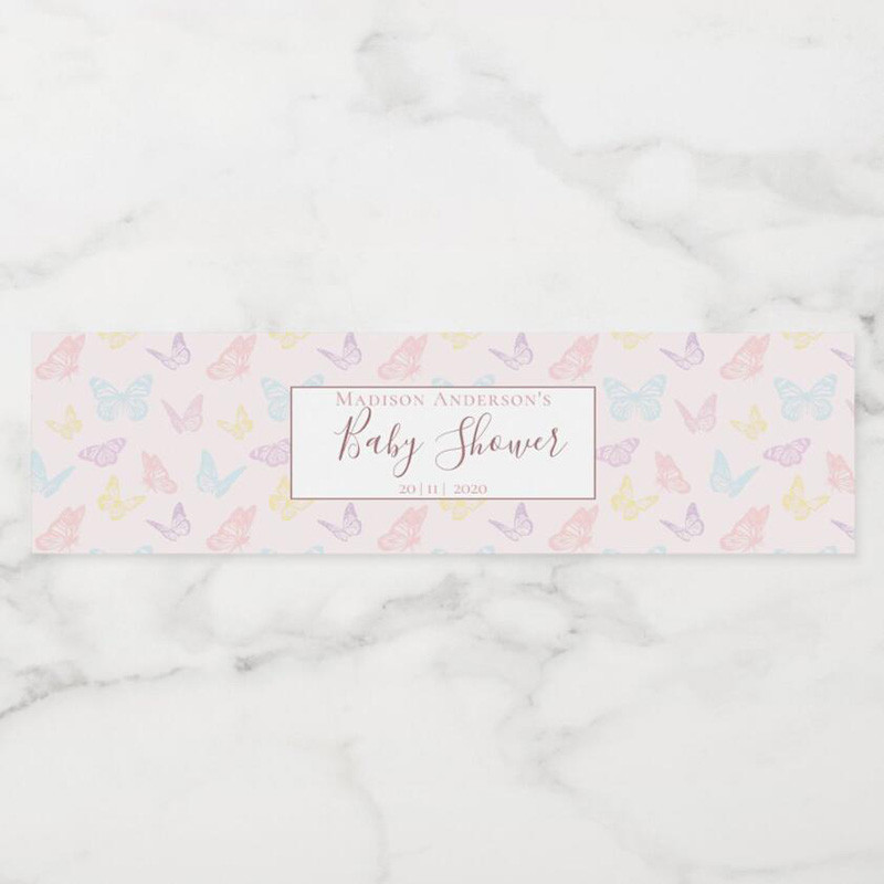 Personalized Wedding, Custom Water Bottle Labels, Stickers, Birthday, Anniversary, Party, Communion, Baptism, Waterproof