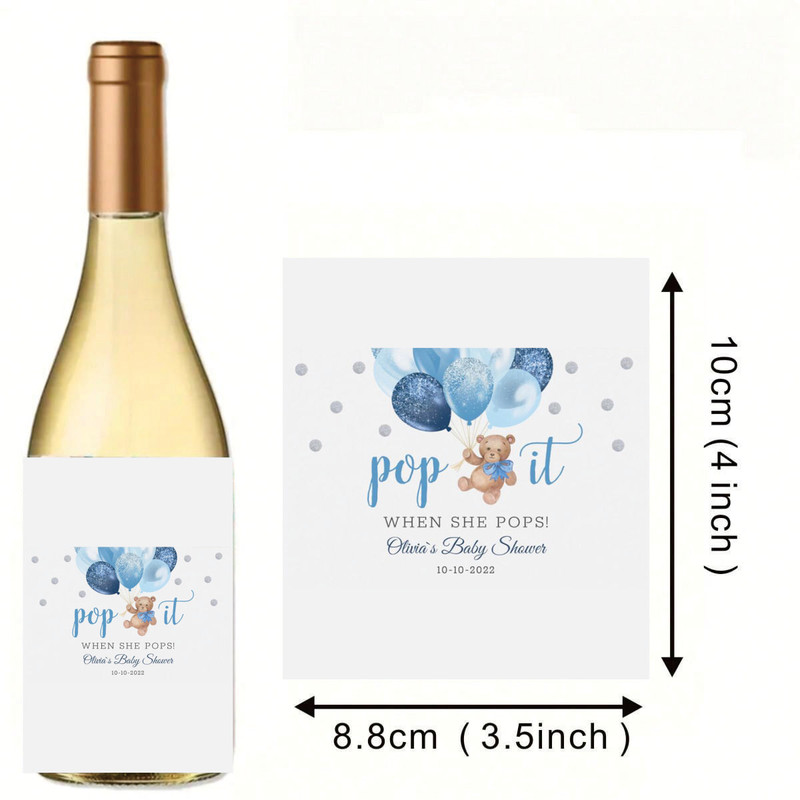 Personalized Bottle Stickers, Custom Labels with Any Text, Ideal for Special Occasions, Create Meaningful Memories