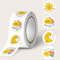 Cartoon Sealing Stickers Roll, Thank You Sticker Envelope, Stationery Stickers, Gift Decor Labels for Kids