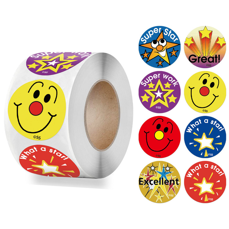 Cartoon Sealing Stickers Roll, Thank You Sticker Envelope, Stationery Stickers, Gift Decor Labels for Kids
