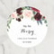 Personalized Round Circle Label Stickers,Wedding Sticker Custom Name Date Thank You Stickers for Bridal Shower Party Favors