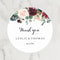 Personalized Round Circle Label Stickers,Wedding Sticker Custom Name Date Thank You Stickers for Bridal Shower Party Favors
