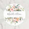 Personalized Round Circle Label Stickers,Wedding Sticker Custom Name Date Thank You Stickers for Bridal Shower Party Favors